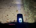 Contec Dlux micro power 120 : Trois îlots lumineux bien séparés qui éclairent largement la voie de circulation