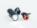 Fidlock Pinclip Battery Light: front and rear light are quickly charged; special feature is the magnetic click holder with strap; indicators not very informative