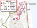 Der Zielbereich der 1. Etappe des Giro d'Italia 2023