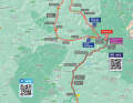 La 14e étape sur la carte