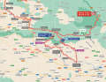 La 18e étape sur la carte