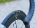 The narrow Conti Aero tyre squeezes another two watts out of the setup