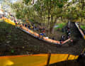 Steep downhill at the Superprestige in Niel on 11 November 2022
