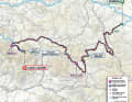 The map of the 4th stage of the Giro d'Italia