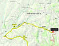 Die Karte zur 4. Etappe des Criterium du Dauphine 2023