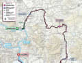 Die Karte der 5. Etappe des Giro d'Italia