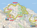 The map for stage 1 of the Tour de France 2023