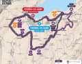 Carte du parcours de la première étape