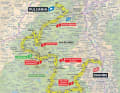 The map for stage 10 of the Tour de France 2023