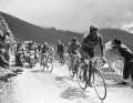 Senior : A l'âge mûr de 34 ans, Gino Bartali s'impose pour la deuxième fois sur le Tour en 1948, suivi ici par Louison Bobet et André Brule.