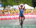 Celebration day: Young Cédrine Kerbaol achieved the first French stage win for her German team in the Tour de France Femmes.