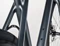 Sensibly equipped: Half of the test bikes offer the option of attaching fixed mudguards: in addition to the Merida shown, the models from Cervélo, Focus, Giant and Koga.
