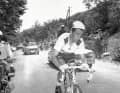 Nearing the end - Briton Tom Simpson on Mont Ventoux on 13 July 1967. He will only be able to stay on his bike for a few more moments
