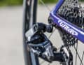 Sculptural - The delicately designed rear derailleur no longer protrudes as far from the frame as its predecessor