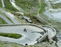 Iconic: racing cyclists from all over the world instantly recognise this curve as the Stelvio Pass - and want to conquer it.