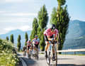 Big ambitions: Participants in the Tortour Myself also go on the hunt for their personal best on a time trial bike.