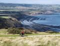 Blick von Ravenscar auf die Robin Hood Bay
