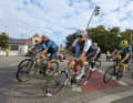 High speed - The wide streets in Magdeburg allow for a fast race