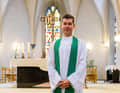 On duty: professionally, Pawel Nowak looks after the salvation of his parishioners.