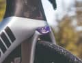Brand face: The smiley face on the rear fork crown is a nice but well-hidden detail.