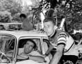The cool strategist and the tactician: Jacques Anquetil with his team boss Raphael Geminiani in 1955