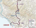Die Karte der 10. Etappe des Giro d’Italia