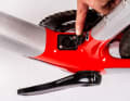 The charging socket integrated in the frame is located on the bottom bracket