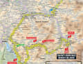 Die Karte zur 15. Etappe der Tour de France 2023