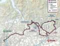 La carte de la 15e étape du Giro d'Italia