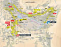 Die Karte zur 16. Etappe der Tour de France 2023