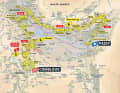 The map for the 16th stage of the Tour de France 2023
