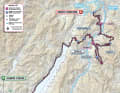 Die Karte der 16. Etappe des Giro d’Italia