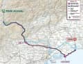 Die Karte der 17. Etappe des Giro d’Italia