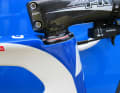 That's how the pros like it: Bonnet couldn't have mounted his stem much lower.