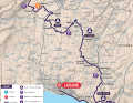 The route of the 1st stage