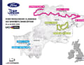Aperçu des étapes de la RideLondon Classique 2024.