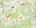 The men's Flèche Wallonne 2025 on the map