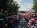 An atmosphere like that in a huge stadium during the 14th stage from Mulhouse to Le Markstein
