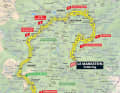 Die Karte zur 20. Etappe der Tour de France 2023