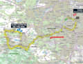 Die Karte zur 21. Etappe der Tour de France 2023
