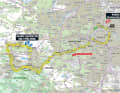 La carte de la 21e étape du Tour de France 2023