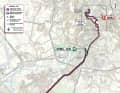 The map of the 21st stage of the Giro d'Italia