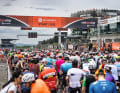 The attraction of the Nürburgring is enormous, with almost 10,000 cyclists taking part in the various categories