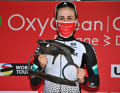 Three days later at the Arrow of Brabant nobody. She celebrates her first victory in Europe in Belgium. And the Australian doesn't miss out on Brugge-De Panne the following year either.