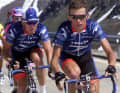 Tyler Hamilton (front) was a valuable helper in the mountains for Lance Armstrong from 1999 to 2001. He was later instrumental in exposing the doping practices of the time.