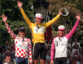 Second place went to Jan Ullrich (right) ahead of Richard Virenque