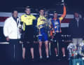 Il y a bien longtemps. En 2003, l'ascension de Robert Gesink (2e à partir de la gauche) a commencé lentement mais sûrement. En tant que junior, il s'est notamment rendu à Straelen, dans le Bas-Rhin.