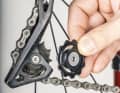 Should the derailleur pulleys be replaced? A thorough cleaning will reveal many things.