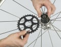 Shimanos Zehnfach-Ritzel sind 1,6 Millimeter dick, die Neunfach-Ritzel 1,8 Millimeter, weshalb sie nicht zum Umrüsten von Zehnfach- Kassetten geeignet sind, weil durch die anderen Ritzelabstände das Schaltverhalten beeinträchtigt wird. Neunfach-Ritzel passen auch nicht auf Zehnfach-Freilaufkörper aus Alu, weil deren Verzahnungsprofil höher ist. Sie passen jedoch auf Zehnfach-Freilaufkörper aus Stahl (zum Beispiel Ultegra). Aber: Abstandsproblem beachten! 
 
Von Shimano gibt es als Einzelteil noch ein 30er-Ritzel aus der HG-70-Serie; es ist allerdings auch 1,8 Millimeter breit und lässt sich wegen des etwas versenkt liegenden Bundes im Spiderarm nicht mit Shimanos Zehnfach- Zwischenringen kompatibel zum Zehnfach- Zahnkranz machen. Derzeit ist uns kein Hersteller spezieller Zwischenringe bekannt. 