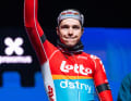 Omloop Het Nieuwsblad, le jeune homme de 20 ans a terminé sur le podium. A ce moment-là, il avait déjà remporté trois victoires cette saison.